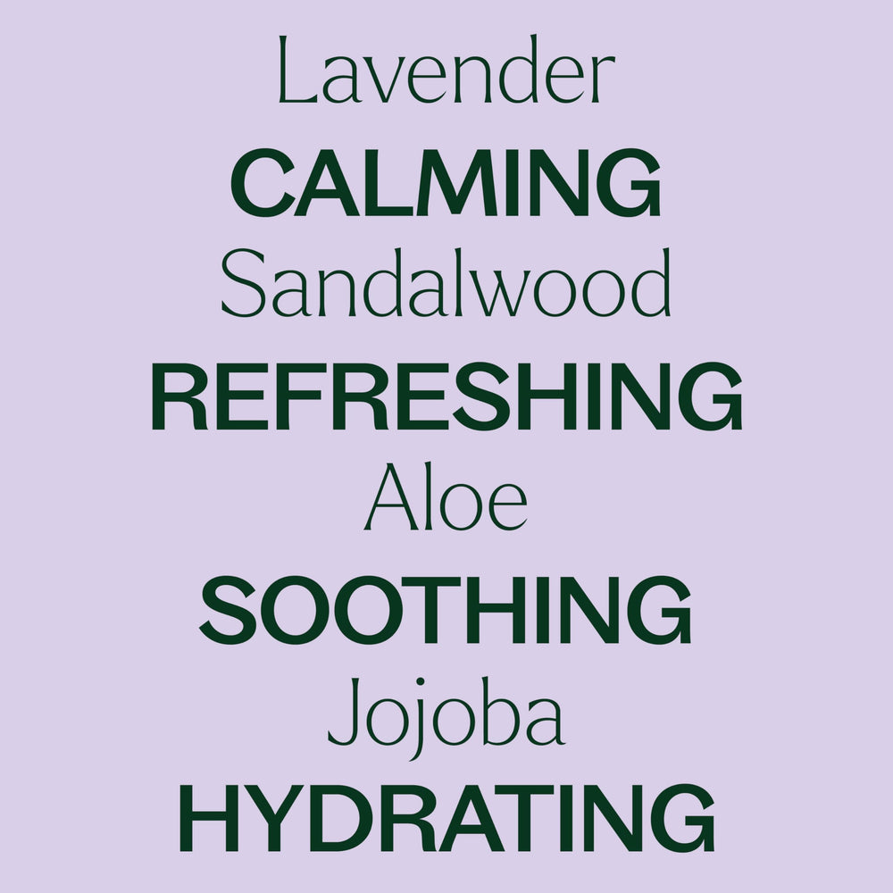 Plant Therapy Lavender Sandalwood lather on skin for gentle cleansing.