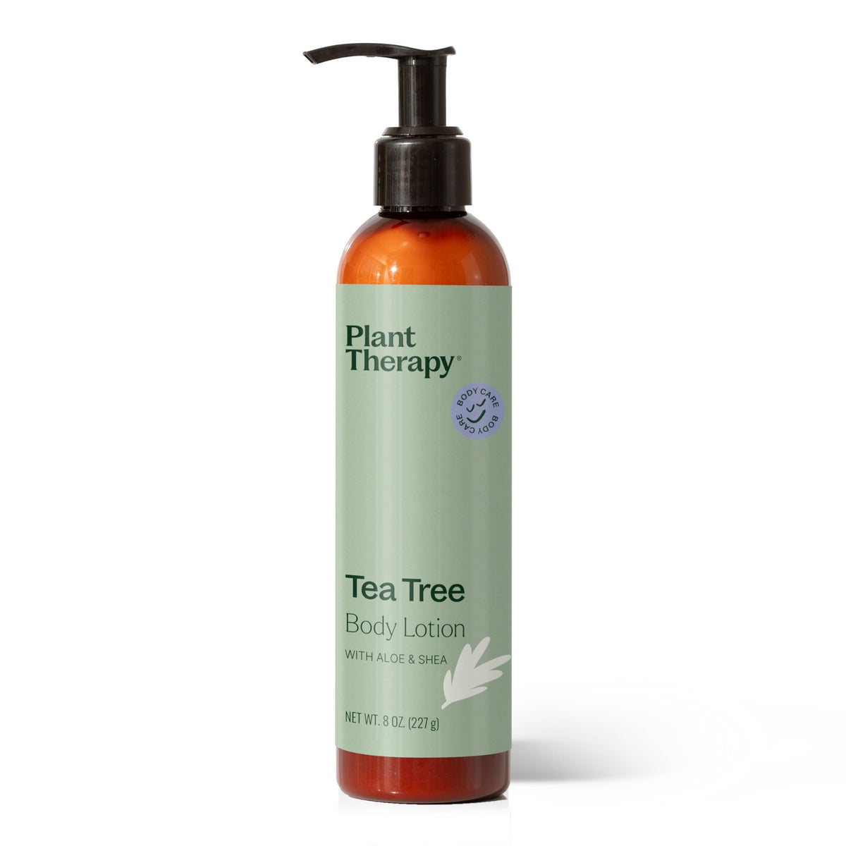 Plant Therapy Tea Tree Body Lotion bottle pour for easy daily hydration