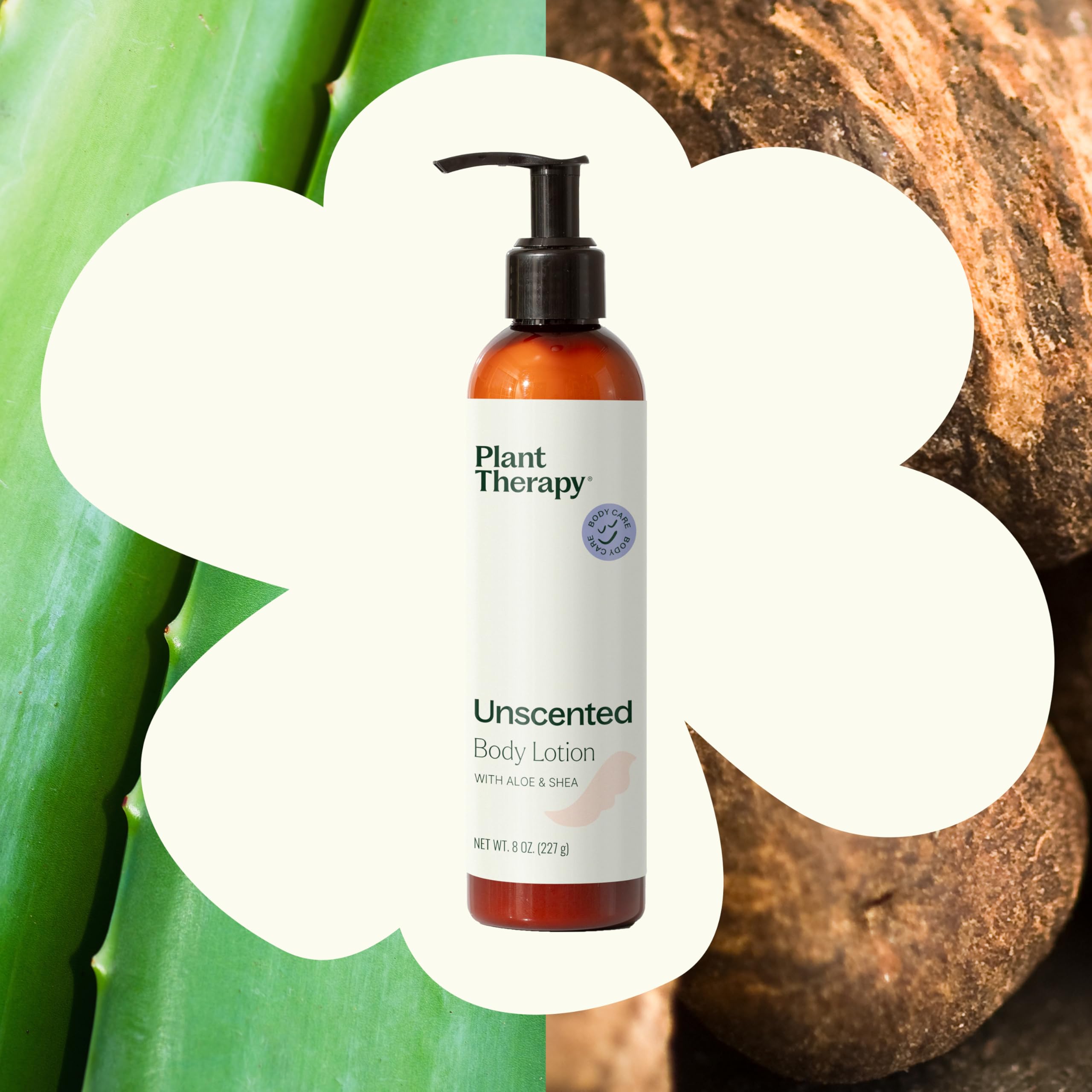 Plant Therapy Unscented Body Lotion nourishing botanicals Aloe Sunflower Oil Shea Butter.