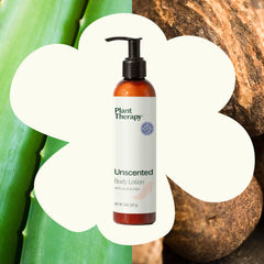 Plant Therapy Unscented Body Lotion nourishing botanicals Aloe Sunflower Oil Shea Butter.