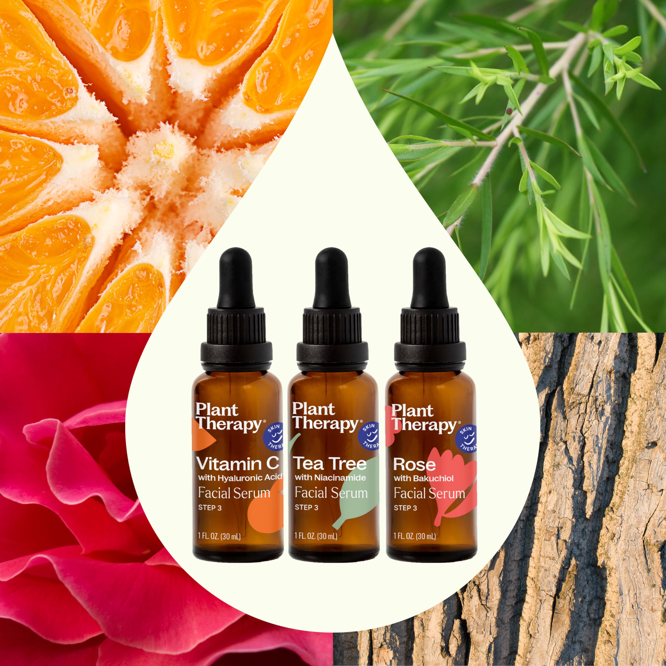 Plant Therapy Vitamin C Hyaluronic Acid serum bottle for hydration and glow