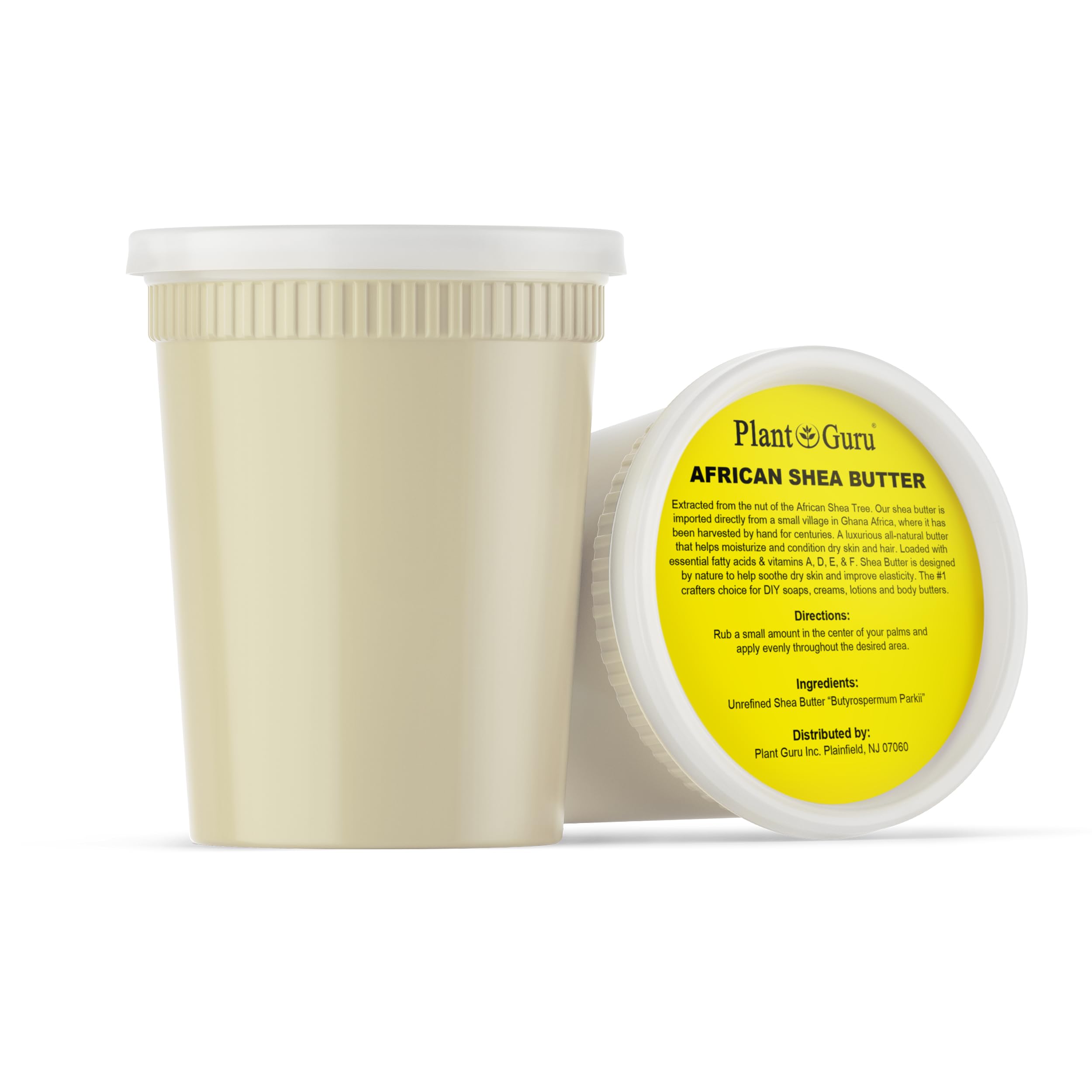 Plant Guru ivory shea butter paste showing rich moisturizing texture