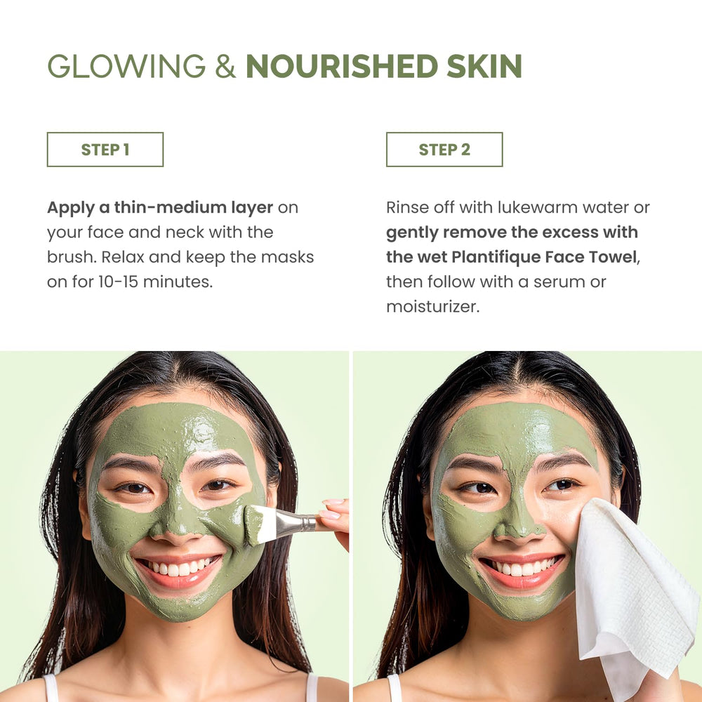 Plantifique Korean Clay Mask blueberry and spirulina blend for enhanced care.