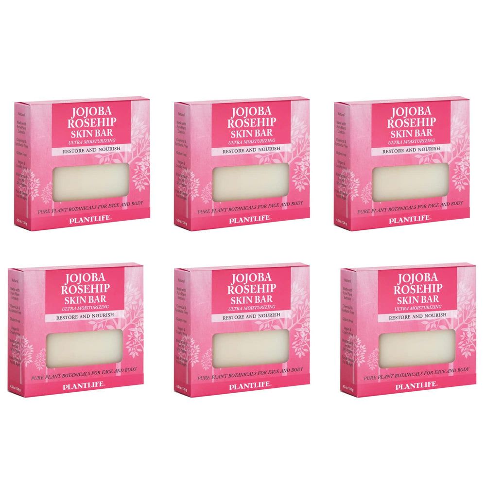 Plantlife Jojoba Rosehip bar soap with creamy lather for daily moisturizing