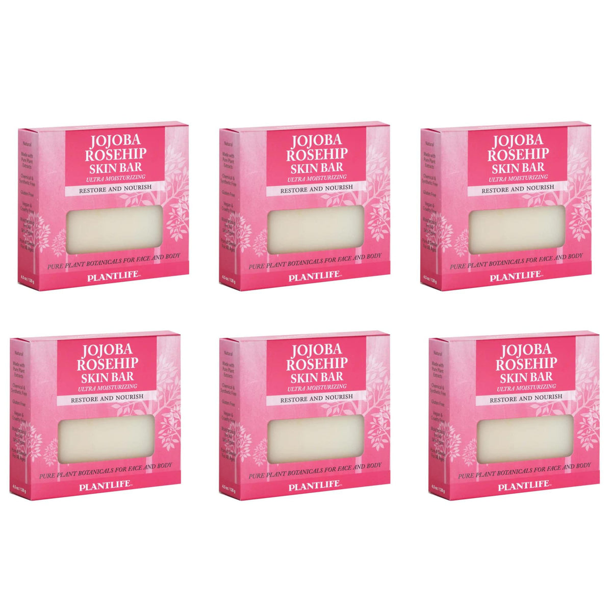 Plantlife Jojoba Rosehip bar soap with creamy lather for daily moisturizing