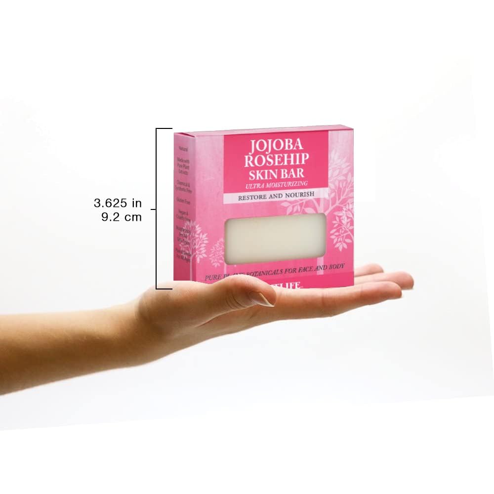 Plantlife Jojoba Rosehip bar soap with pure essential oils and botanicals