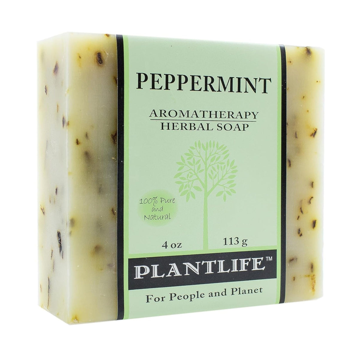 Plantlife Peppermint Bar Soap wrapped for daily use and gifting