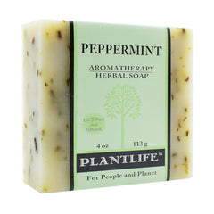 Plantlife Peppermint Bar Soap wrapped for daily use and gifting