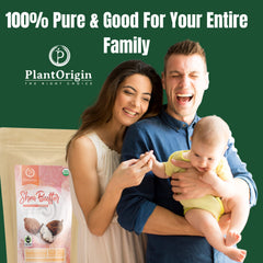 PLANTORIGIN Shea Butter used as hair conditioner for smoother, manageable curls.