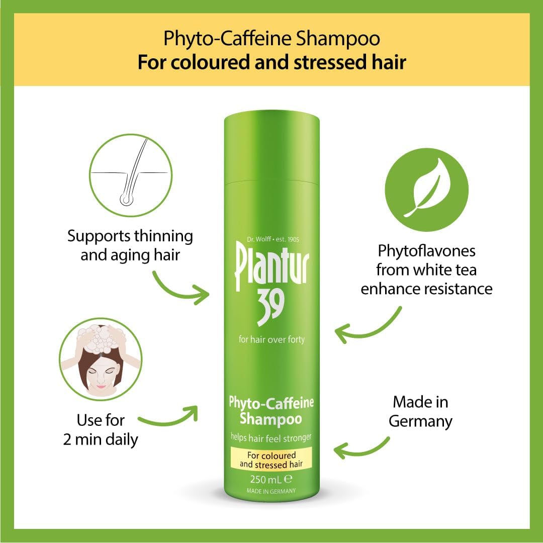 Plantur 39 Phyto-Caffeine Shampoo nourishes fine hair for a fuller look