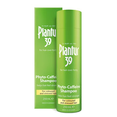 Plantur 39 Phyto Caffeine Shampoo bottle front showing color-safe care for dyed hair