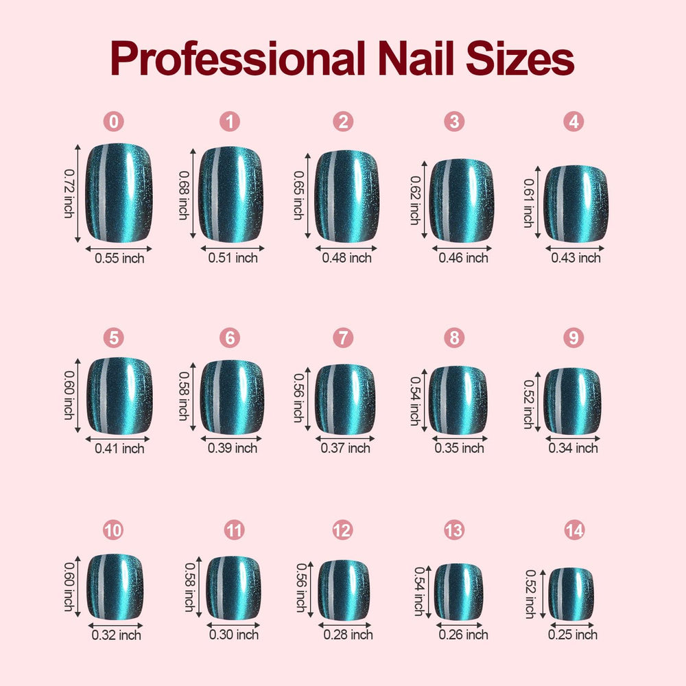 Plauva 15-size set fits most natural nails from cuticle to tip