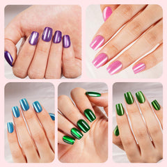 3D light-chasing cat eye effect on Plauva nails