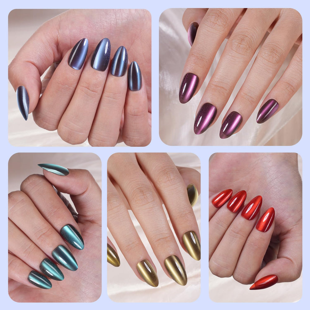 Plauva glossy finish nails radiating shine for special occasions