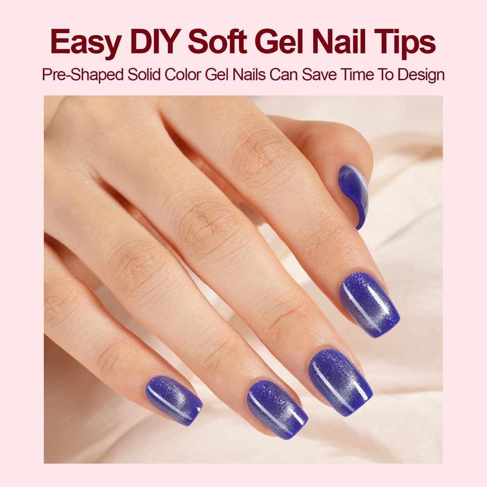 Soft gel tips by Plauva ensure comfortable wear
