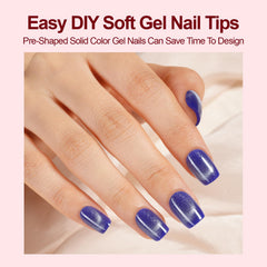Soft gel tips by Plauva ensure comfortable wear