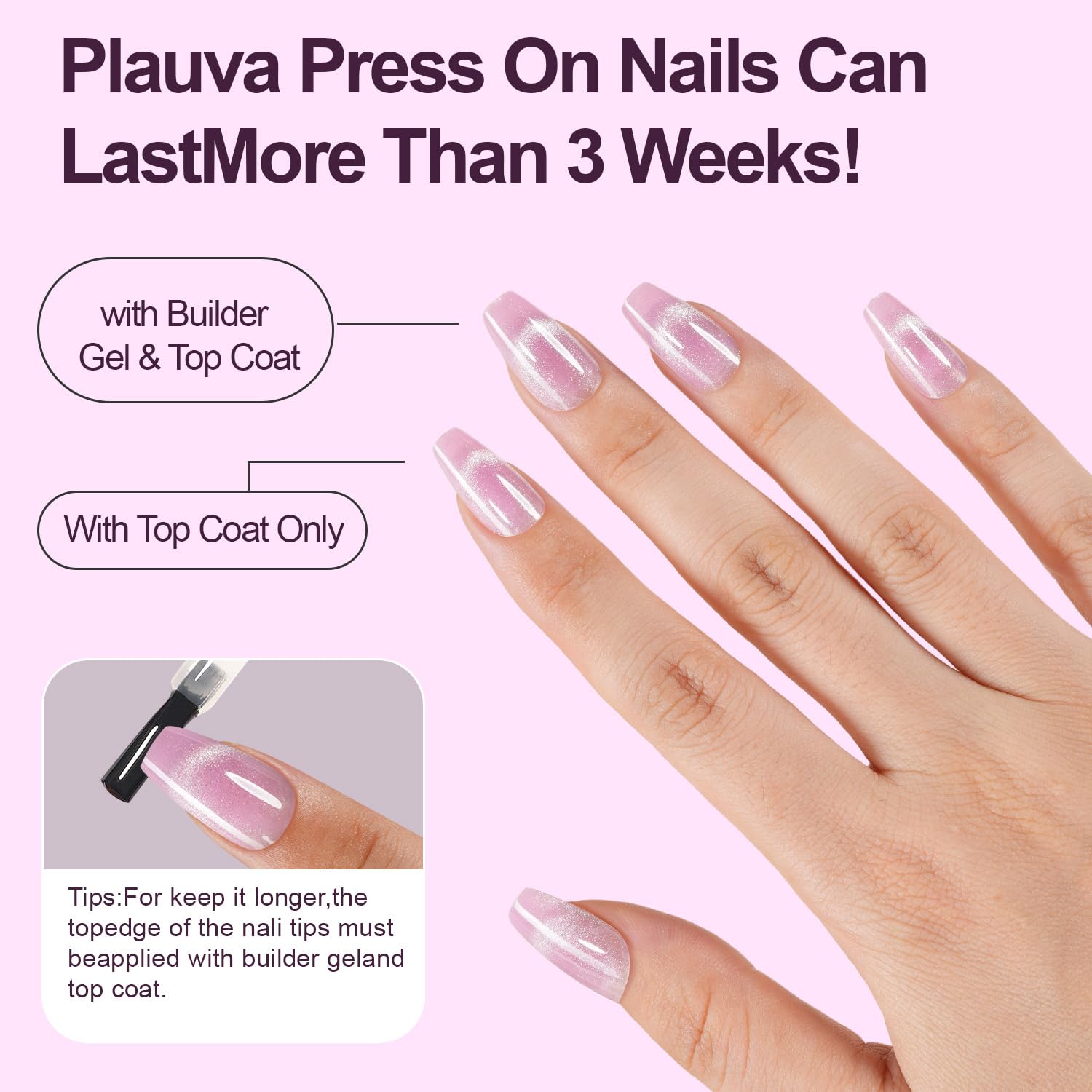 Plauva DIY-friendly nails for easy home manicures and touch-ups.
