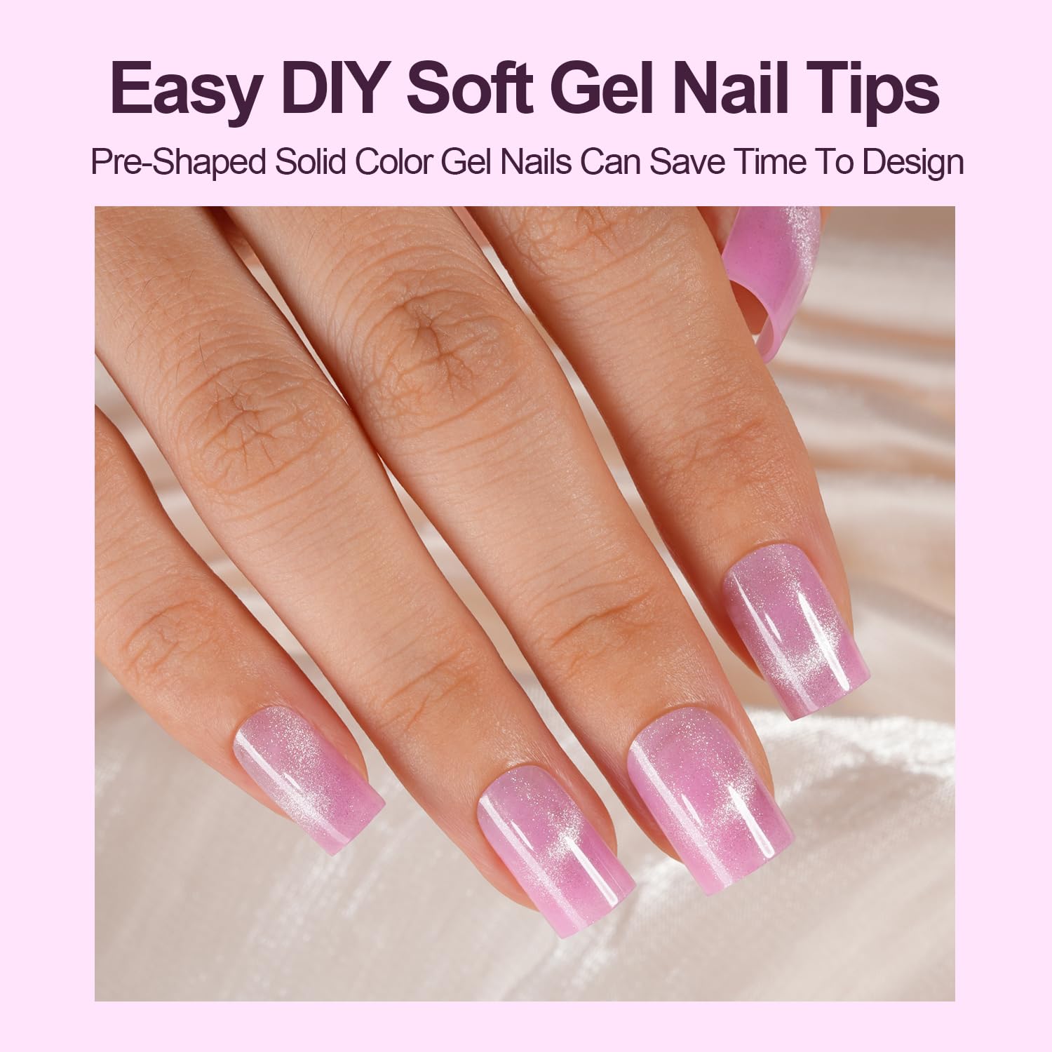 Plauva glossy glitter press-on nails provide durable finish
