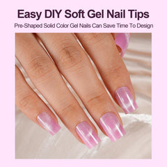 Plauva glossy glitter press-on nails provide durable finish