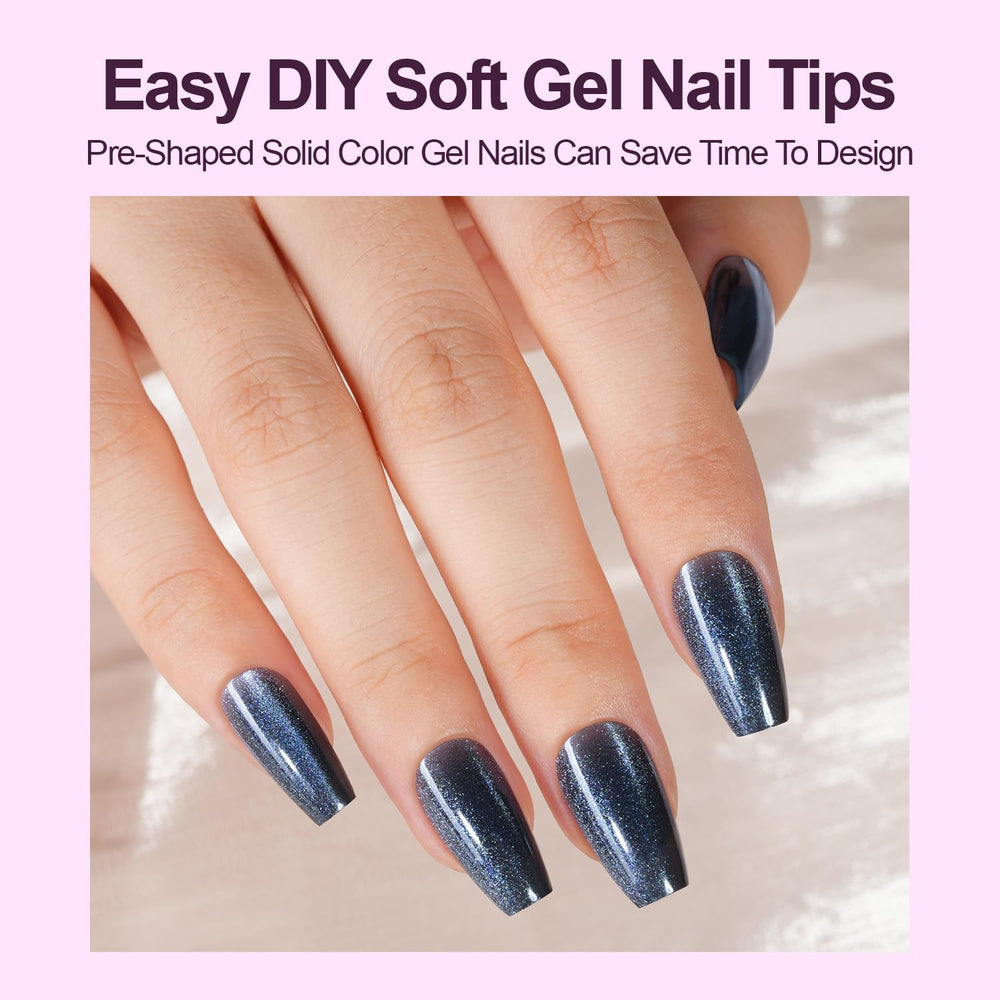 Plauva soft gel nails collection offers comfortable wear.