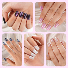 Plauva soft gel press-ons offer gentle adhesion and comfort