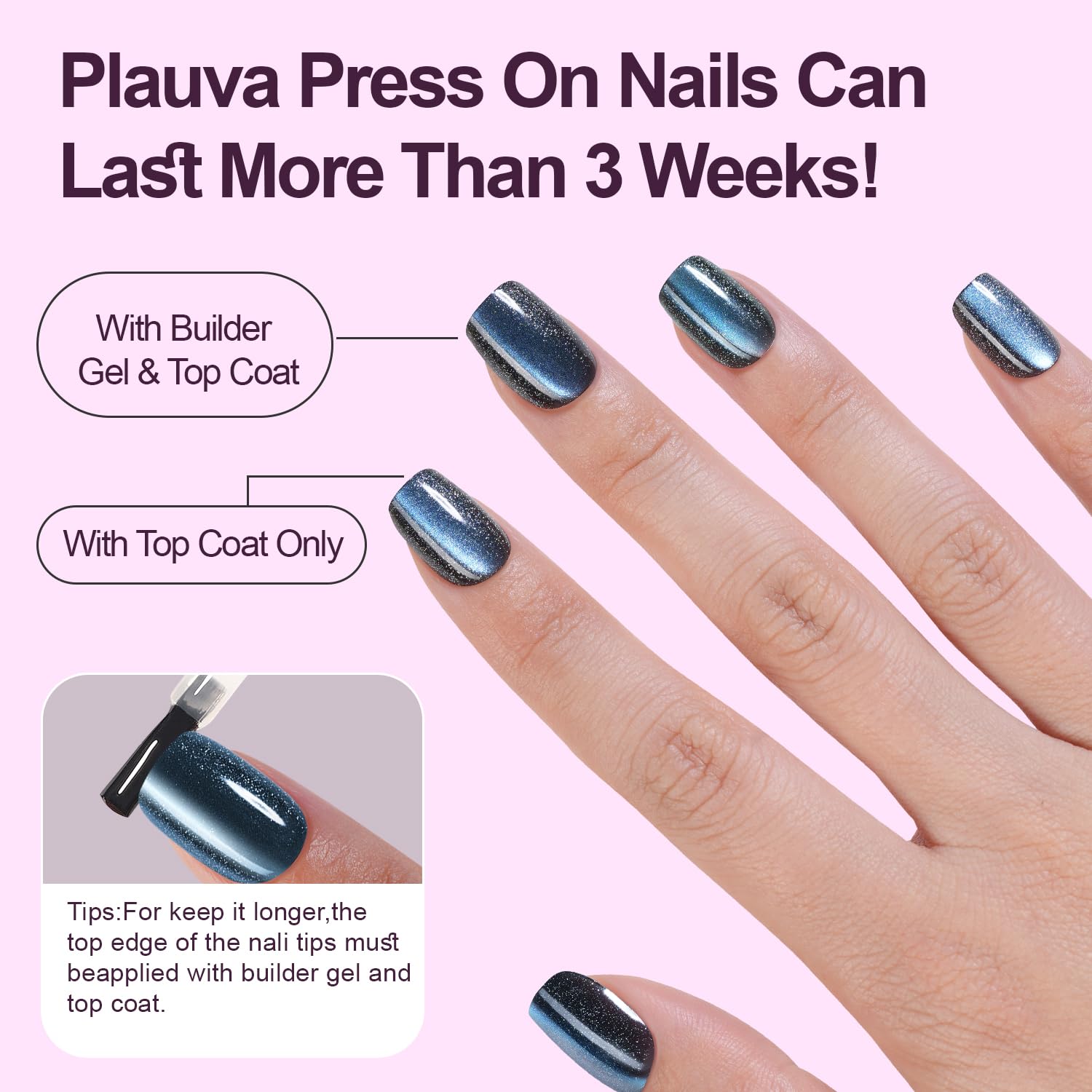 Plauva nails ideal for weddings, proms, and special occasions.