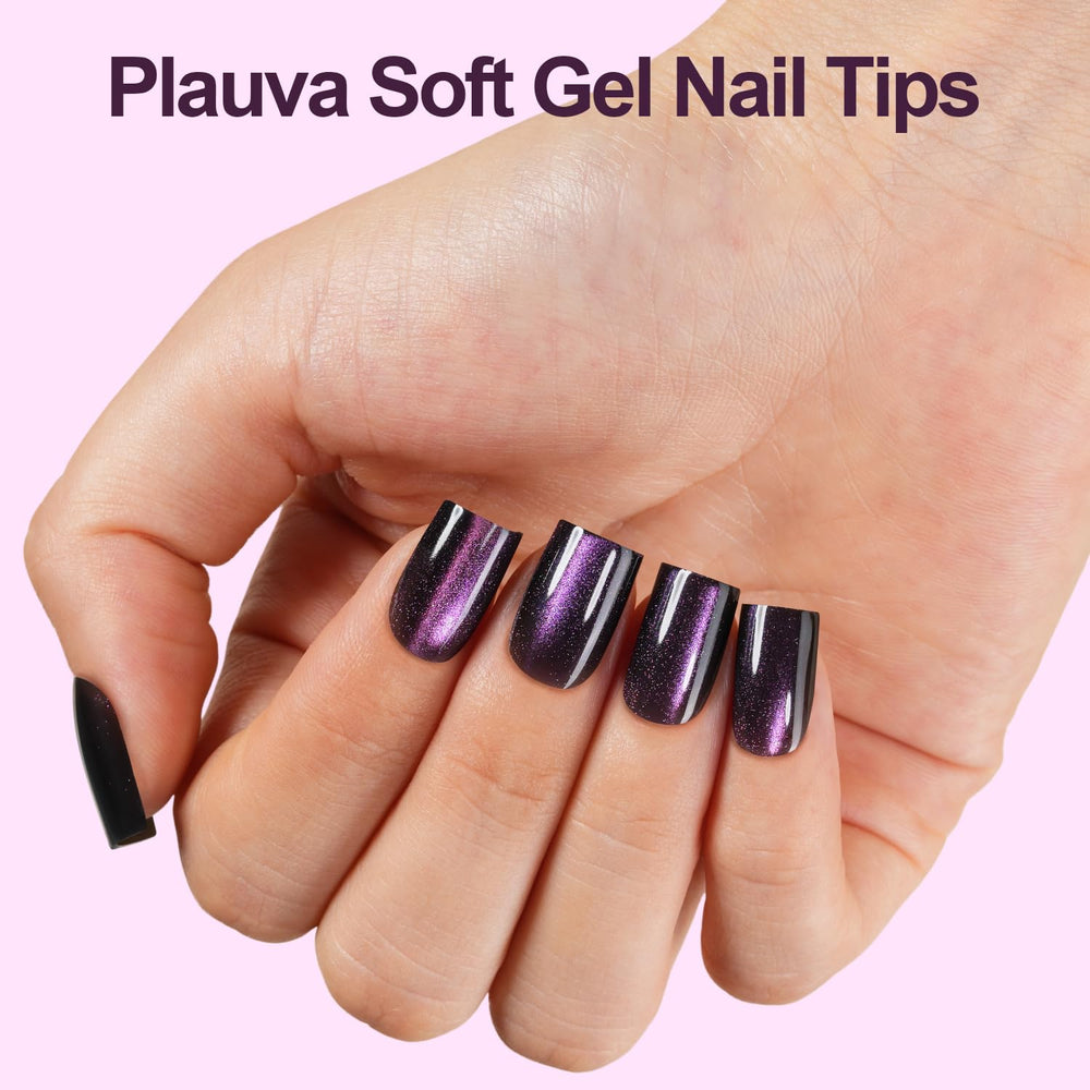 Plauva XS short square nails deliver quick, easy wear