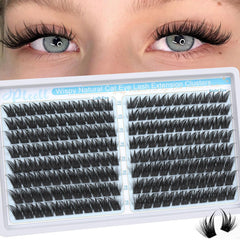 Pleell manga lash clusters spikes left eye for a precise winged-cat look.