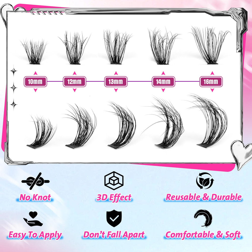 Pleell professional fiber lashes offer lightweight comfort and easy wear.