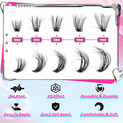 Pleell professional fiber lashes offer lightweight comfort and easy wear.