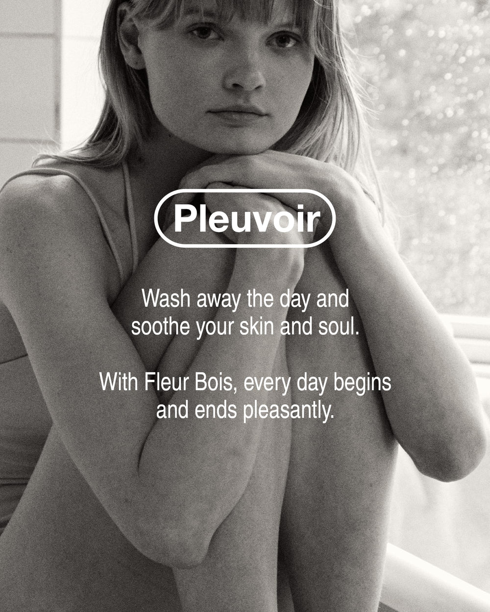 Pleuvoir Take Me Home foam texture swirling on skin during shower