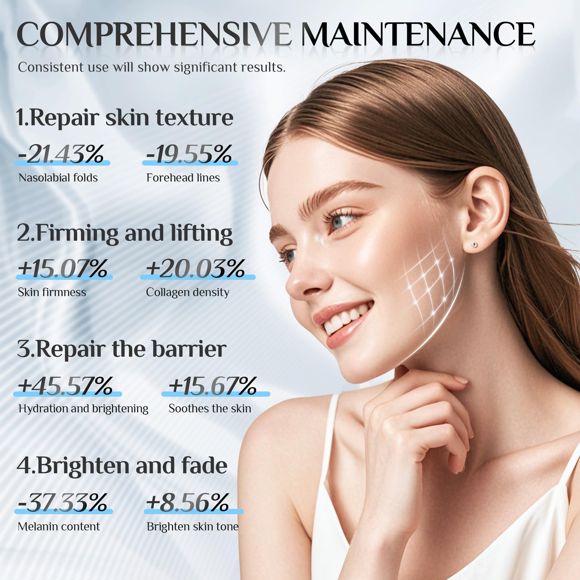 PleySyncz 7-in-1 green light mode brightens skin tone.