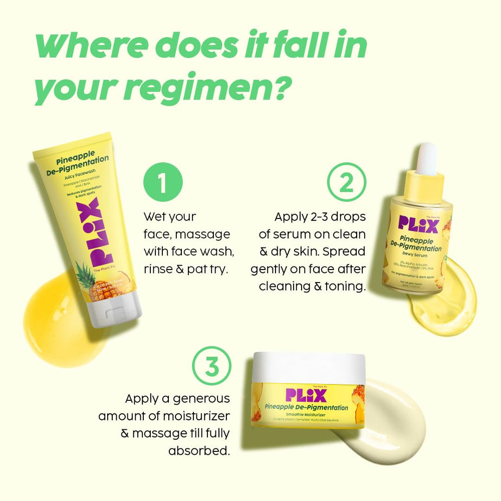 PLIX Pineapple Juicy Facewash in bathroom setting for daily use.