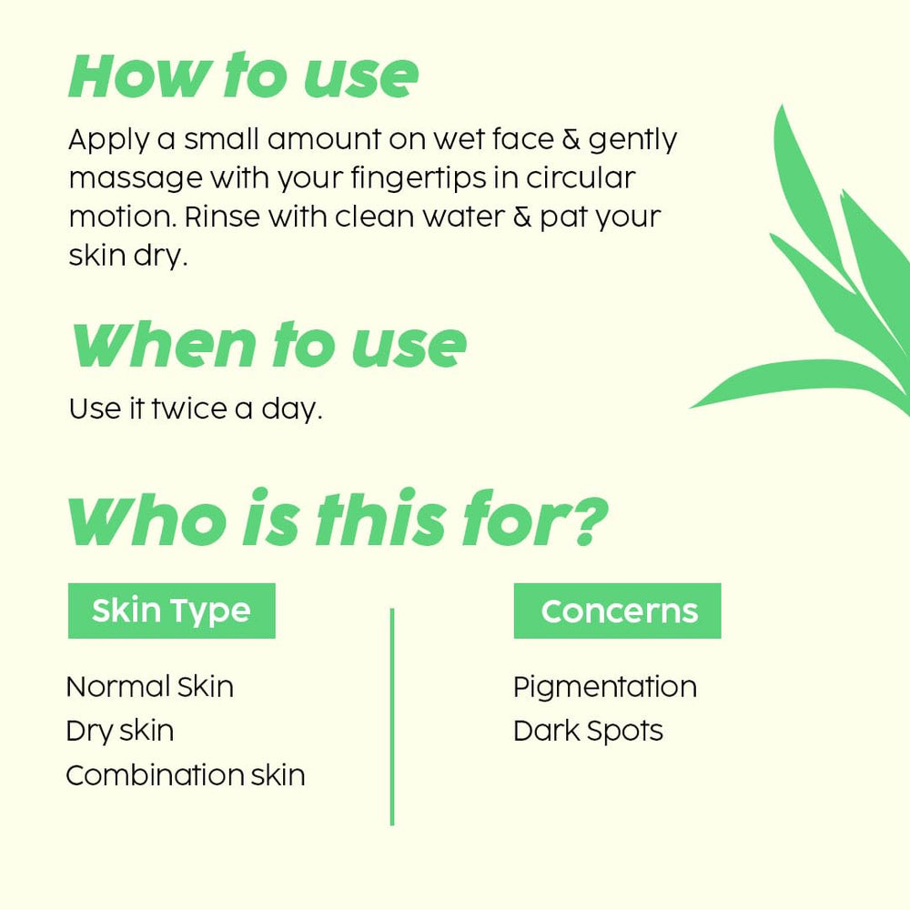 PLIX Facewash exfoliation visual showing fruit-based exfoliation.