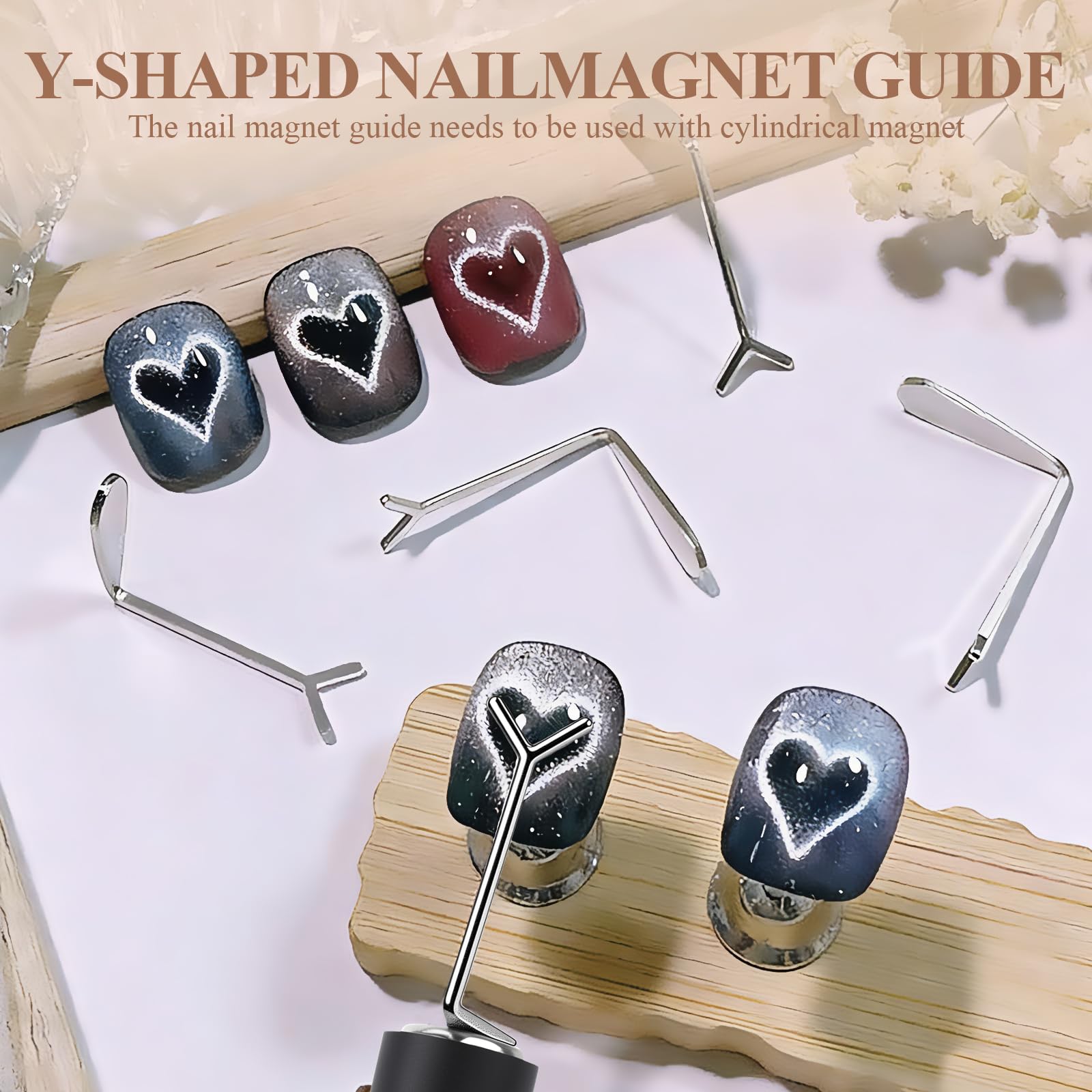 Plman at-home setup displaying portable magnet kit for quick DIY nail art.
