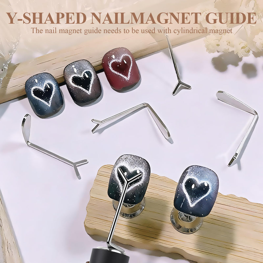 Plman at-home setup displaying portable magnet kit for quick DIY nail art.