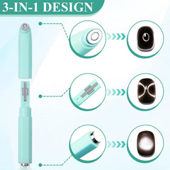 Plman cat-eye magnet pen ergonomic handle green for comfortable use