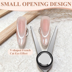 Plman cylindrical magnet in action creates a natural cat eye pull.
