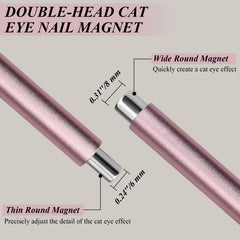 Plman flower-design magnet pen creates petal and wave cat eye patterns