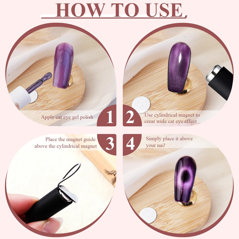 Plman Cat Eye Nail Magnet Tool for salon-quality nail art