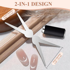 Plman two-in-one design enables both V and smiling French cat eye styles.