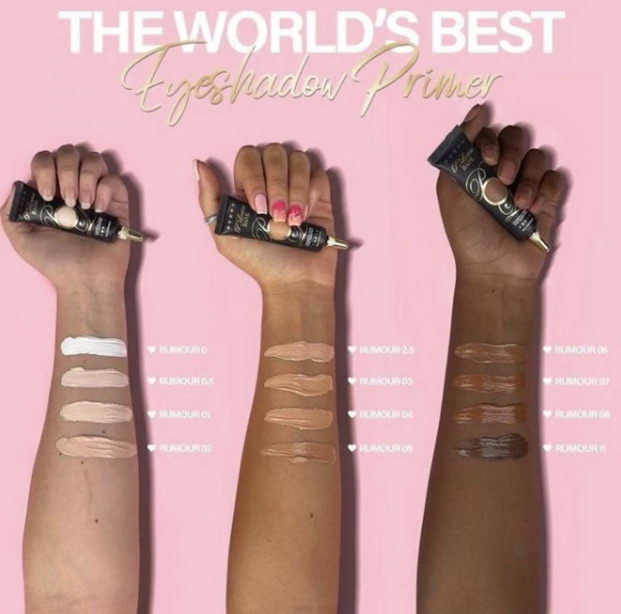 P. Louise eyeshadow base Rumour 05 blending creates a smooth lid surface for precise shadows.