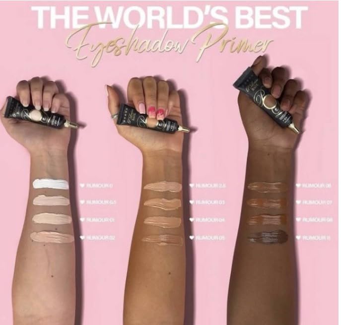 P. Louise Rumour 2 Eye Base packaging and shade formula ready for bold looks.