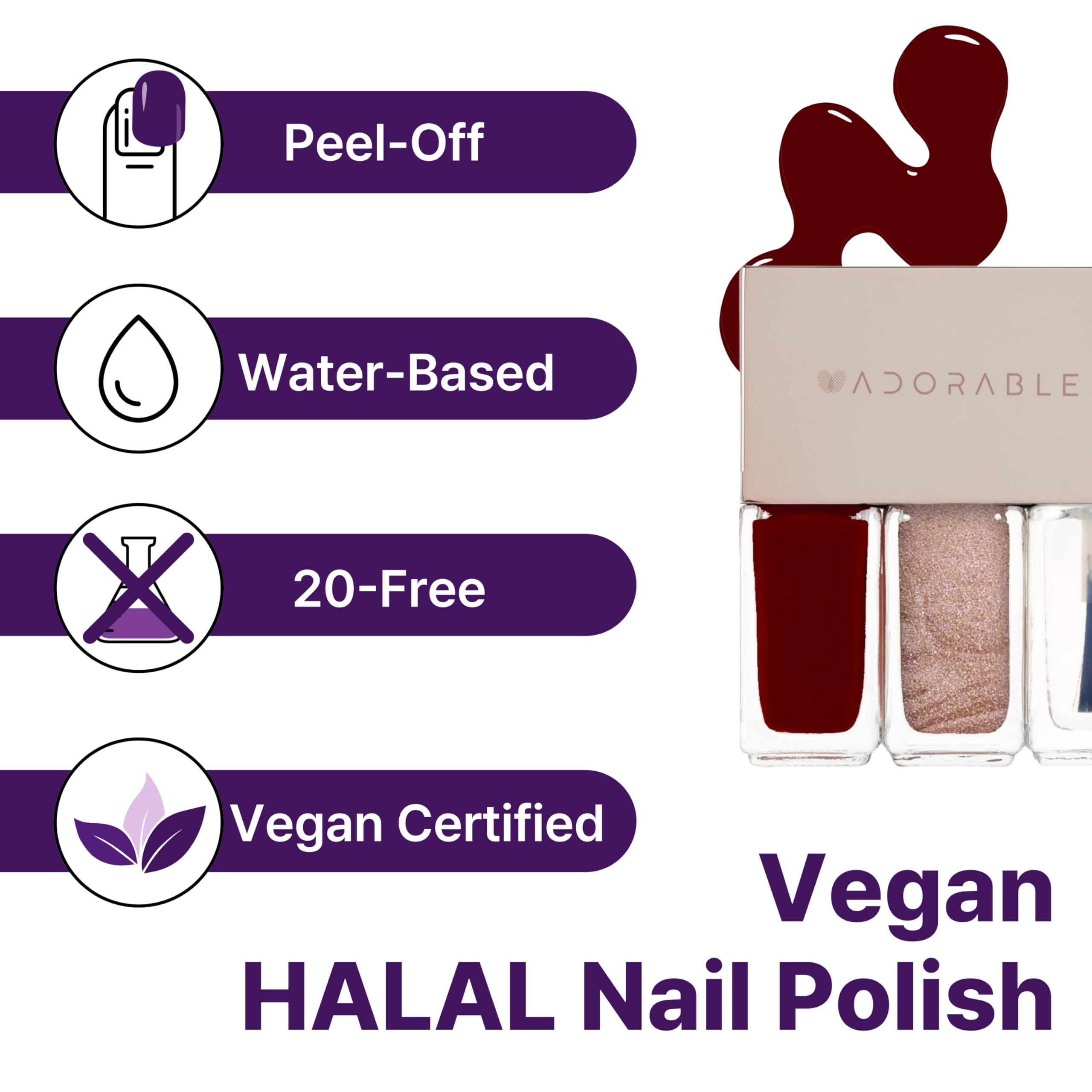 Pluchke peel-off removal without acetone for easy cleanup