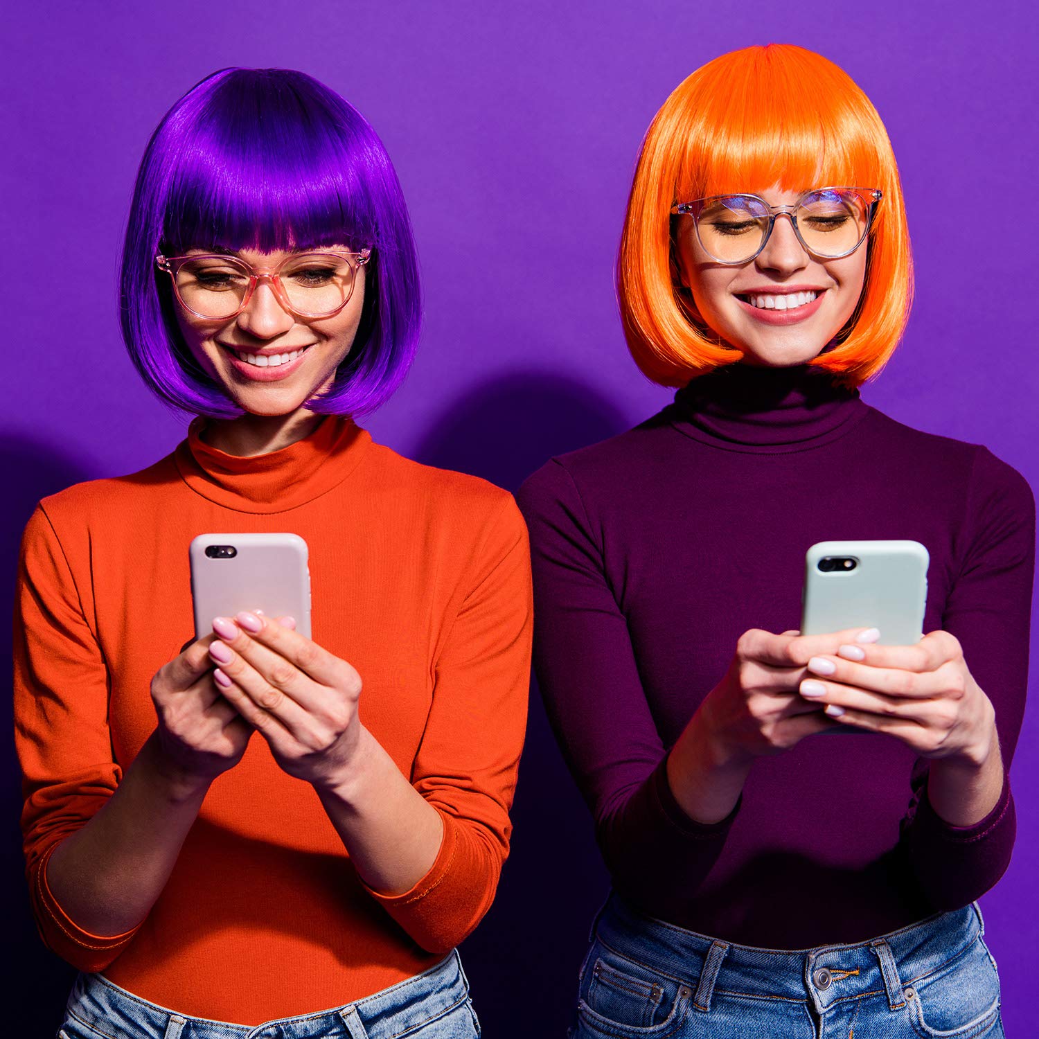 PLULON neon party look set, ideal for cosplay and Halloween.