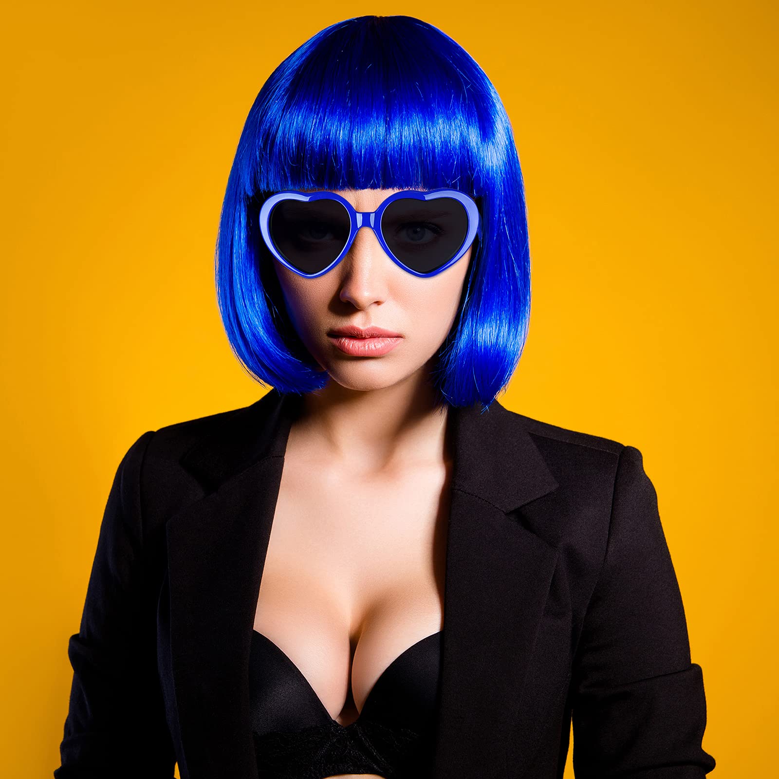 PLULON neon wig colors, soft and safe for daily cosplay looks.