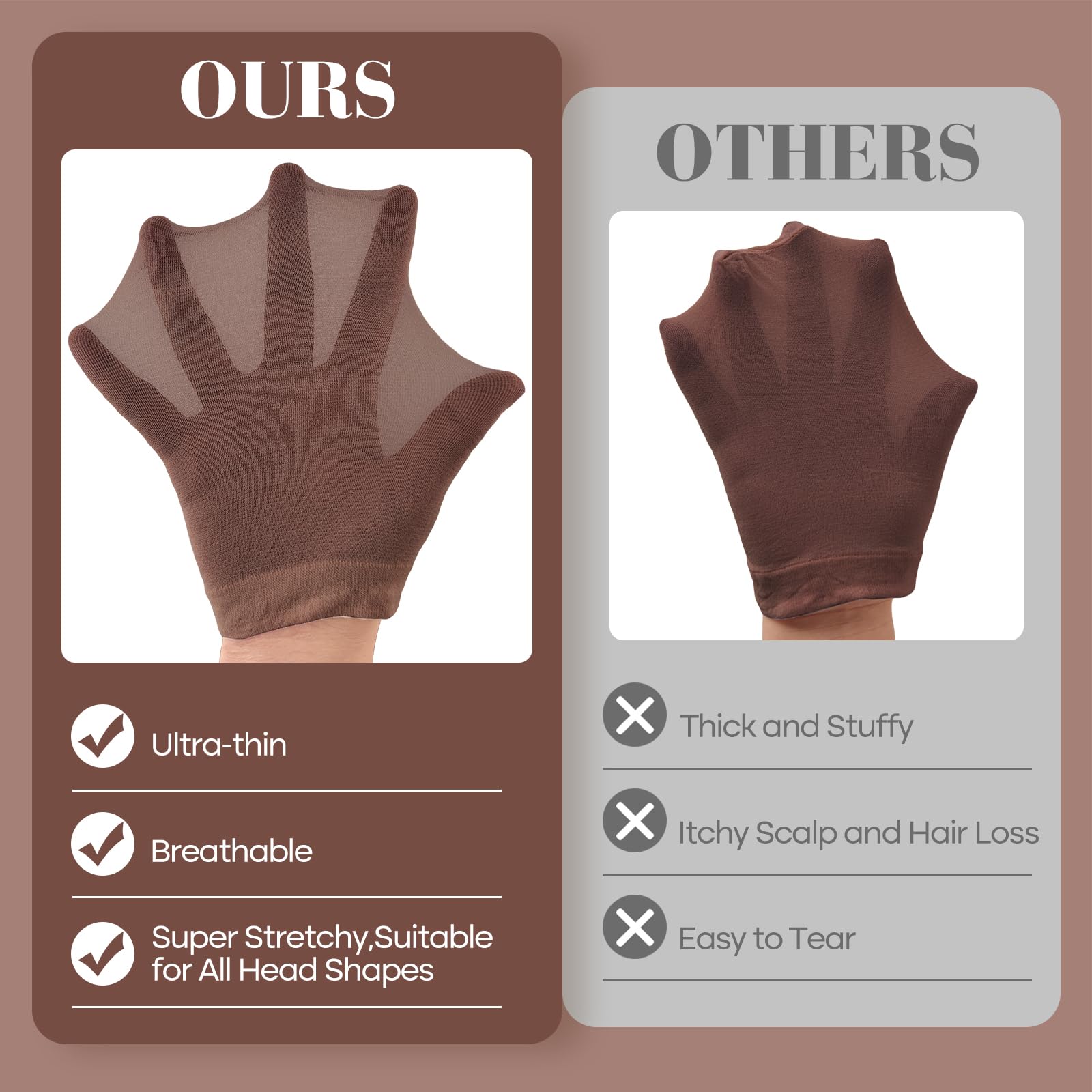 PLULON wig cap breathable mesh supports all-day comfort at events