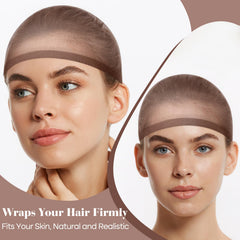 PLULON nylon elastic material close-up shows ultra-thin breathable cap