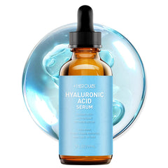 +1HEROLABS Hyaluronic Serum bottle delivering hydration for sensitive skin.
