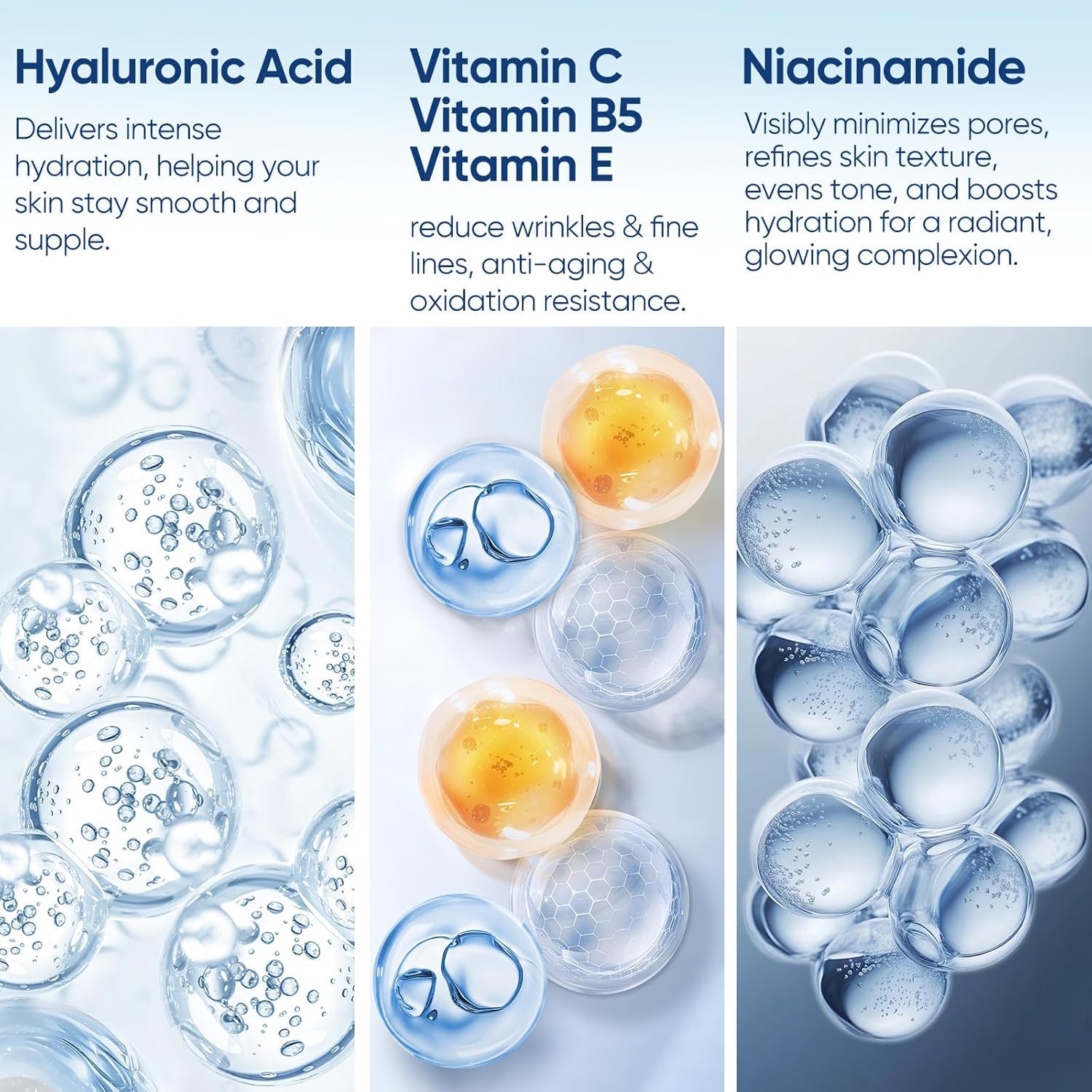 +1HEROLABS serum pump dispense, convenient daily application on clean skin.